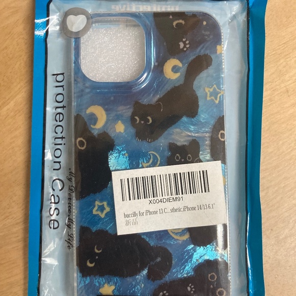 NWT iPhone 13/14 Case, Black Cat Design, Slim Silicone Bumper, Wireless Charging - Picture 10 of 10